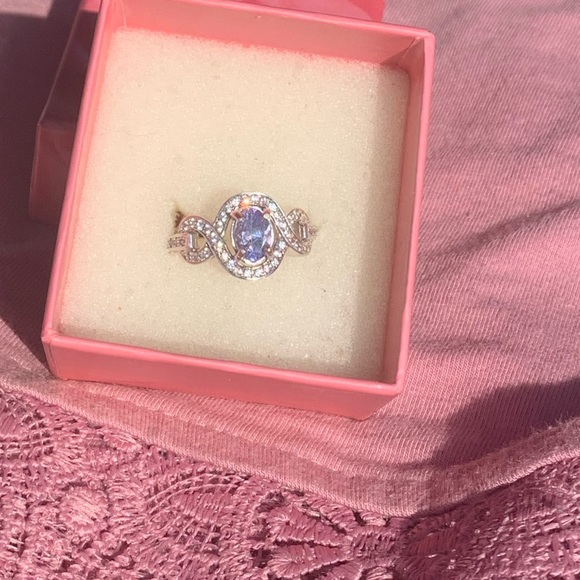 AA sterling silver genuine tanzanite ring 925 - Picture 6 of 7